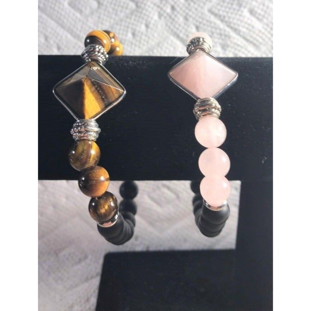 Beautiful Pyramid Gemstone Bracelet - Your Choice